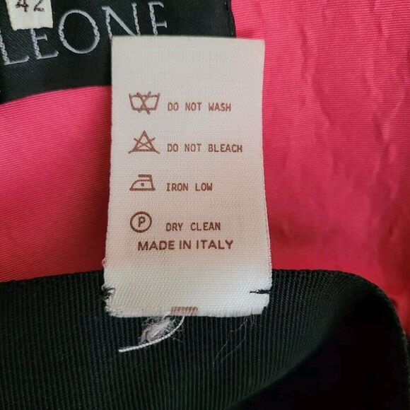 Gianfranco Ferre Dress Womens IT42 Black Pink Silk Taffeta Circle Skirt Evening - Picture 7 of 8